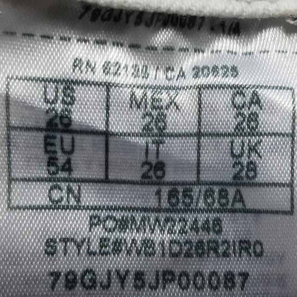 Guess Selene White Denim Stretch Shorts w/ Frayed Hem - Picture 6 of 15